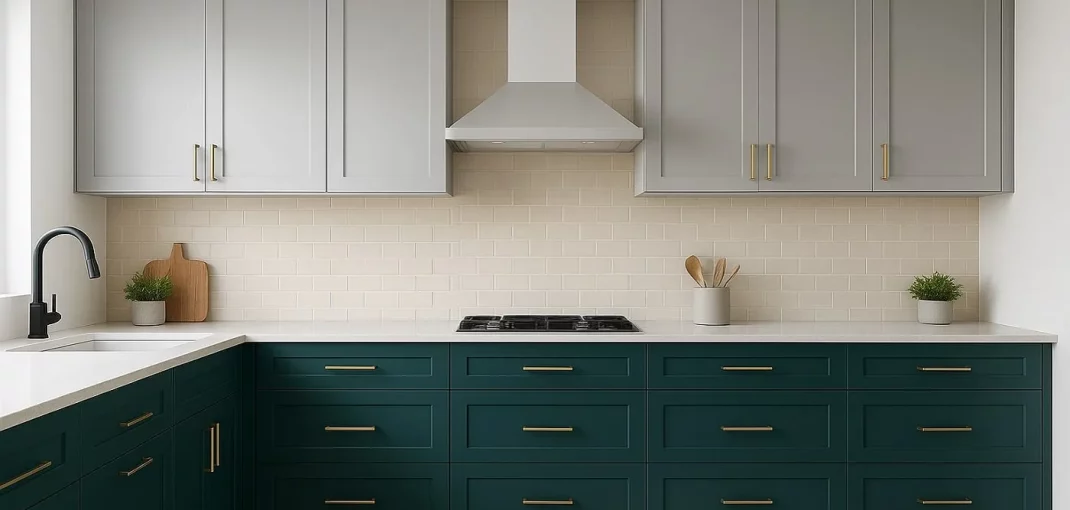 ترکیب رنگ کابینت و دیوارهای آشپزخانه برای هر سلیقه‌ای