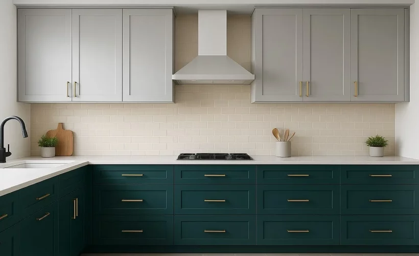 ترکیب رنگ کابینت و دیوارهای آشپزخانه برای هر سلیقه‌ای