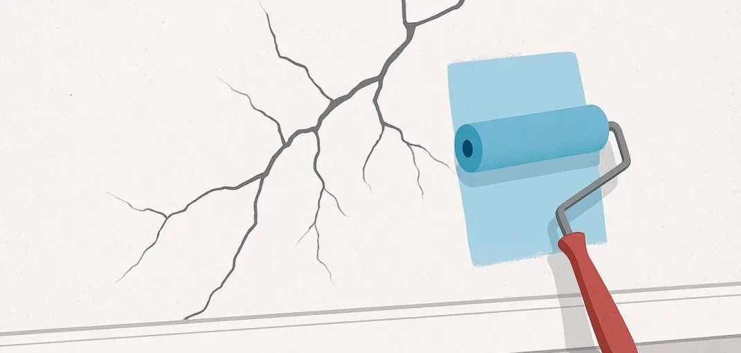 علت ترک خوردن رنگ دیوار بعد از خشک شدن و راه‌های پیشگیری